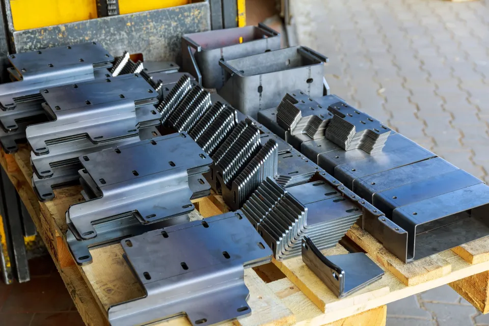 Pallet of laser cut parts